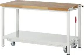 Rau Werkbank mit absenkbarem Fahrgestell Modell 8000 B 1500 x T 700 x H 880mm