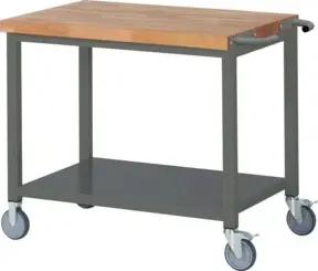 STIER Fahrbare Werkbank Premium mit Ablageboden BxTxH 1000x700x880 mm