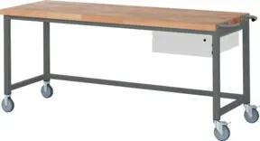 STIER Fahrbare Werkbank Premium mit 1 Schublade BxTxH 2000x700x880 mm