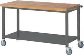 STIER Fahrbare Werkbank Premium mit Ablageboden BxTxH 1500x700x880 mm