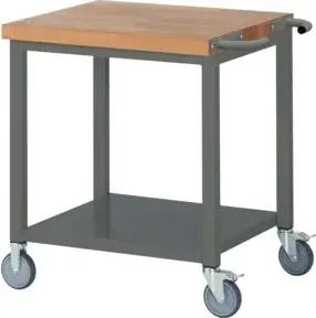 STIER Fahrbare Werkbank Premium mit Ablageboden BxTxH 750x700x880 mm