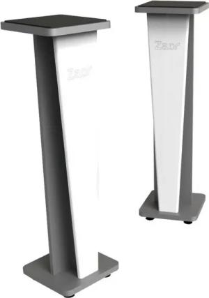 Zaor Lautsprecherständer, (Stative und Halter für Studio Equipment, Monitor Stative, Stand Croce 42 White Gloss/Grey - Monitor Stativ)