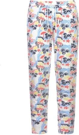 Mey Pyjamahose mynight2day Serie Palm Shades Lounge- & Pyjama Hose mit Umschlagbündchen