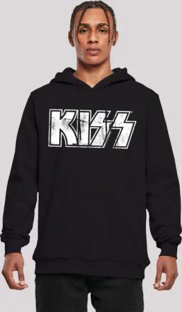 F4NT4STIC Kapuzenpullover "Kiss Rock Music Band Vintage Logo", Premium Qualität, Band, Logo