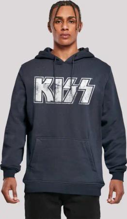 F4NT4STIC Kapuzenpullover "Kiss Rock Music Band Vintage Logo", Premium Qualität, Band, Logo