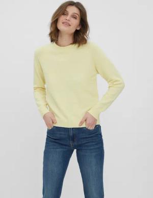 Vero Moda Rundhalspullover "VMDOFFY LS O-NECK BLOUSE GA NOOS"