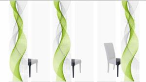 HOME WOHNIDEEN Schiebegardine "OPALIA 6ER SET", (6 St.), HxB: 245x60