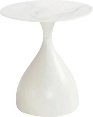 Beistelltisch Helena weiß Keramik H/D: ca. 57x50 cm