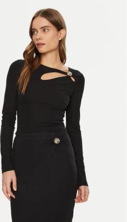 Guess Bluse W5RP12 KAQL2 Schwarz Regular Fit
