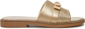Tommy Hilfiger Pantoletten Sandal T4A2-33942-0572 S Goldfarben