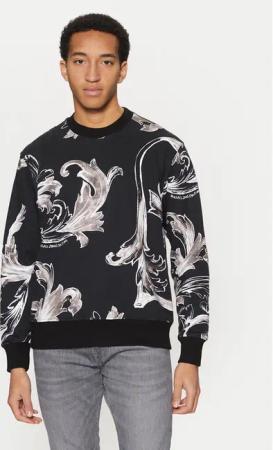 Versace Jeans Couture Sweatshirt 78GAI3R0 Schwarz Regular Fit