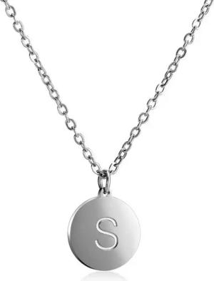Kim Johanson Kette mit Anhänger Buchstaben A-Z in Silber (1-tlg)