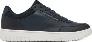 Tommy Hilfiger Sneakers Th Basket Core Lth Pinperf FM0FM05466 Dunkelblau