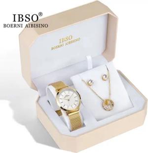 Tidy Schmuckset Weihnachten Muttertag IBSO Geschenkset,elegante Damenuhr