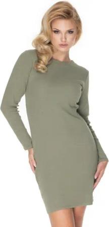PeeKaBoo Minikleid Schlauchkleid Kleid gerippt Langarm