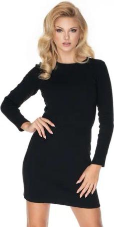 PeeKaBoo Minikleid Schlauchkleid Kleid gerippt Langarm
