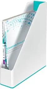 LEITZ Stehsammler WOW Duo Colour 53621051 perlweiß/eisblau Kunststoff, DIN A4