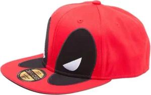 Deadpool - Marvel Cap - Big Face - für Männer - rot - Lizenzierter Fanartikel