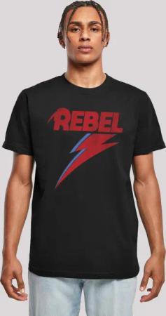 F4NT4STIC T-Shirt "David Bowie Distressed Rebel", Print