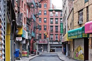 Papermoon Fototapete "MANHATTAN-NEW YORK CHINATOWN GASSE ALT STADT ZIEGEL XXL"
