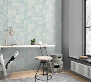 Marburg Fototapete "Tile", matt, moderne Tapete für Wohnzimmer Schlafzimmer Küche