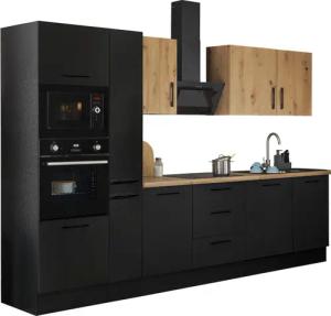 BASIC by Balculina Küchenzeile "Turin", Breite 310 cm, wahlweise mit E-Geräten