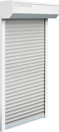 SCHELLENBERG Vorbaurollladen "Set für Fenster und Türen, Mini System für 40 mm Stahlrohrwellen", (Set), PVC Jalousie, in verschiedenen Größen erhältlich, grau