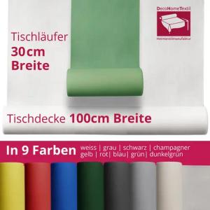 DecoHomeTextil Heimtextilmanufaktur Tischdecke Rolle Vliesstoff Tischläufer Vlies 80g/m² wasserabweisend