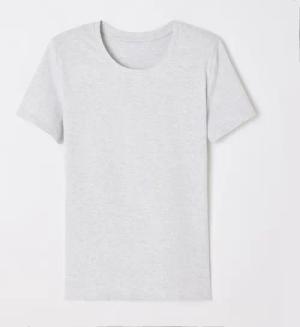 T-Shirt Damen Baumwolle aus recycelten Materialien - grau