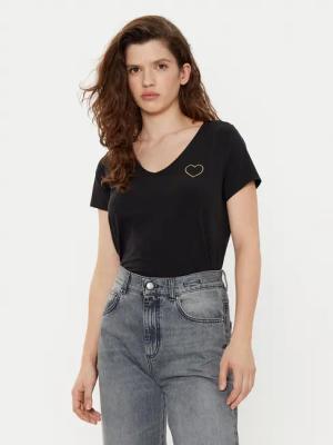 Pieces T-Shirt New Billy 17102921 Schwarz Regular Fit