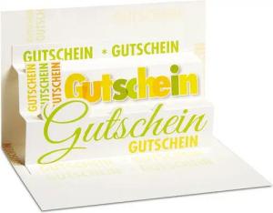 BSB Grußkarten Gutschein - PopUp-Card - Klappkarte mit 3D-Innenleben - Grußkarte
