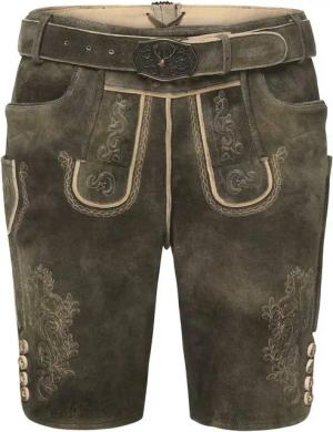 Luis Steindl Trachtenlederhose Kurze Lederhose mit Gürtel