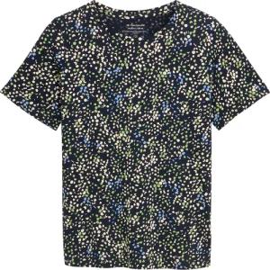 TOM TAILOR Damen Plus Size - T-Shirt mit Print, grün, Gemustert, Gr. 46