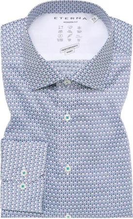 MODERN FIT Performance Shirt in apfelgrün bedruckt