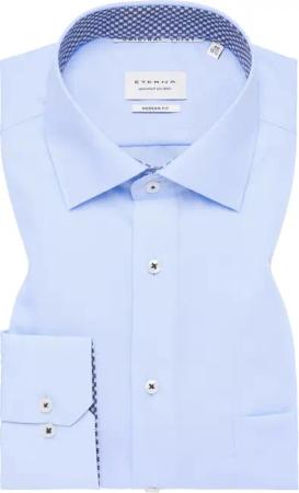 MODERN FIT Original Shirt in hellblau unifarben