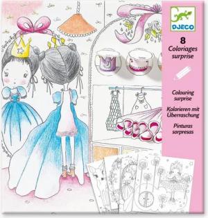 DJECO Kreativset DJ09633 Malbuch: Püppchens kleine Türen