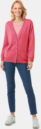 Strickjacke - pink - Gr. 54 von Goldner Fashion