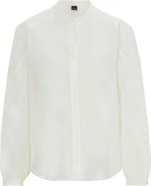 BOSS ORANGE Klassische Bluse C_Berday_1 Premium Damenmode mit Ballonärmeln
