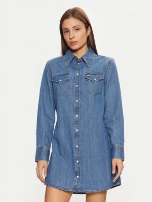 Tommy Jeans Jeanskleid Western DW0DW19853 Blau Regular Fit