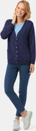 Strickjacke - marine - Gr. 44 von Goldner Fashion