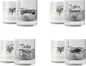 Harry Potter Trinkglas - Gläser-Set Zaubersprüche - durchsichtig - Lizenzierter Fanartikel