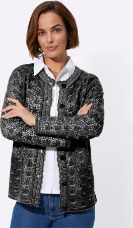 Ajourstrickjacke
