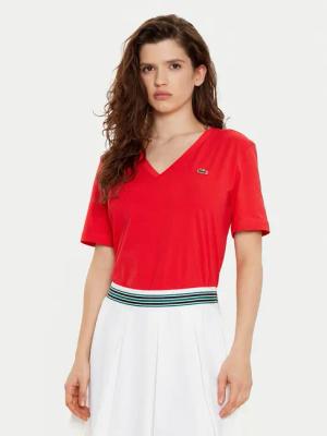 Lacoste T-Shirt TF7300 Rot Regular Fit