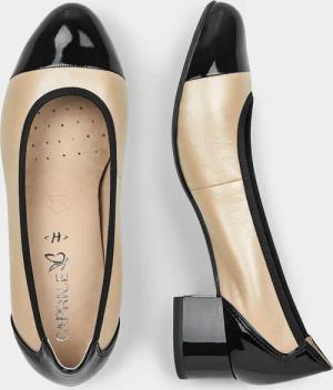 Pumps in klassischem Look - beige / schwarz - Gr. 41 von Goldner Fashion