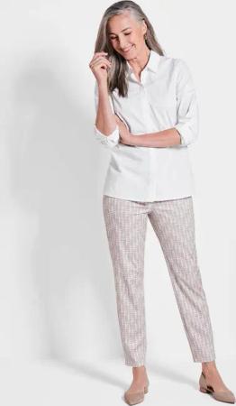 Bluse - weiß - Gr. 50 von Goldner Fashion