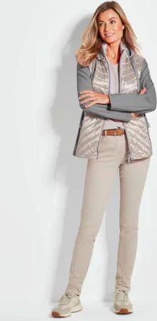 Jacke mit Stehkragen - stein - Gr. 21 von Goldner Fashion