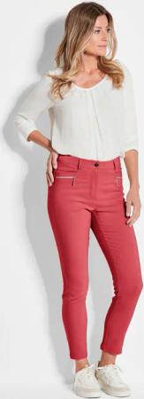 Bauchweghose BELLA mit schmalem Bein - rot - Gr. 22 von Goldner Fashion