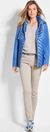 Jacke mit Stehkragen - blau - Gr. 19 von Goldner Fashion