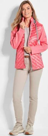 Jacke mit Stehkragen - pfirsich - Gr. 52 von Goldner Fashion