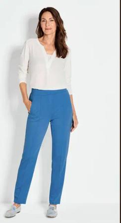 Weite Hose SARA aus Viskose-Jersey - blau - Gr. 205 von Goldner Fashion